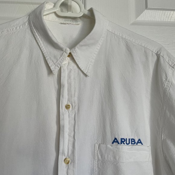 Vintage Aruba 100% Cotton Button Down Shirt - Picture 5 of 5